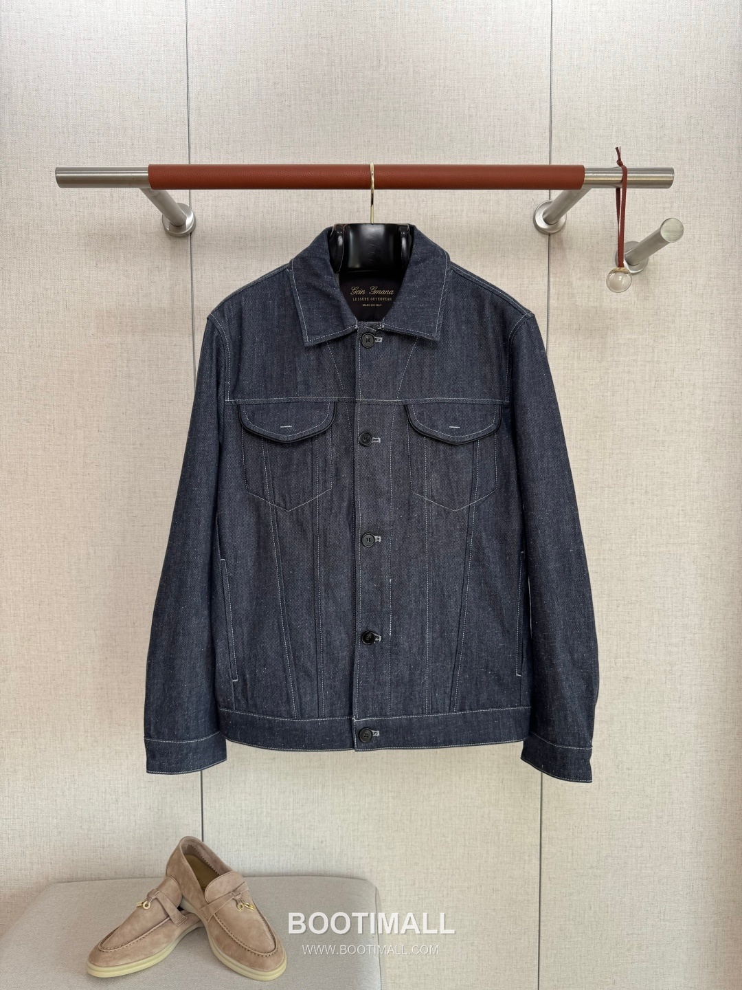 Loro Piana Cashmere-Blend Denim Set Cotton Cashmere Blend Blue Jacket 로로피아나 캐시미어 블렌드 데님 세트 코튼 블루 자켓 1