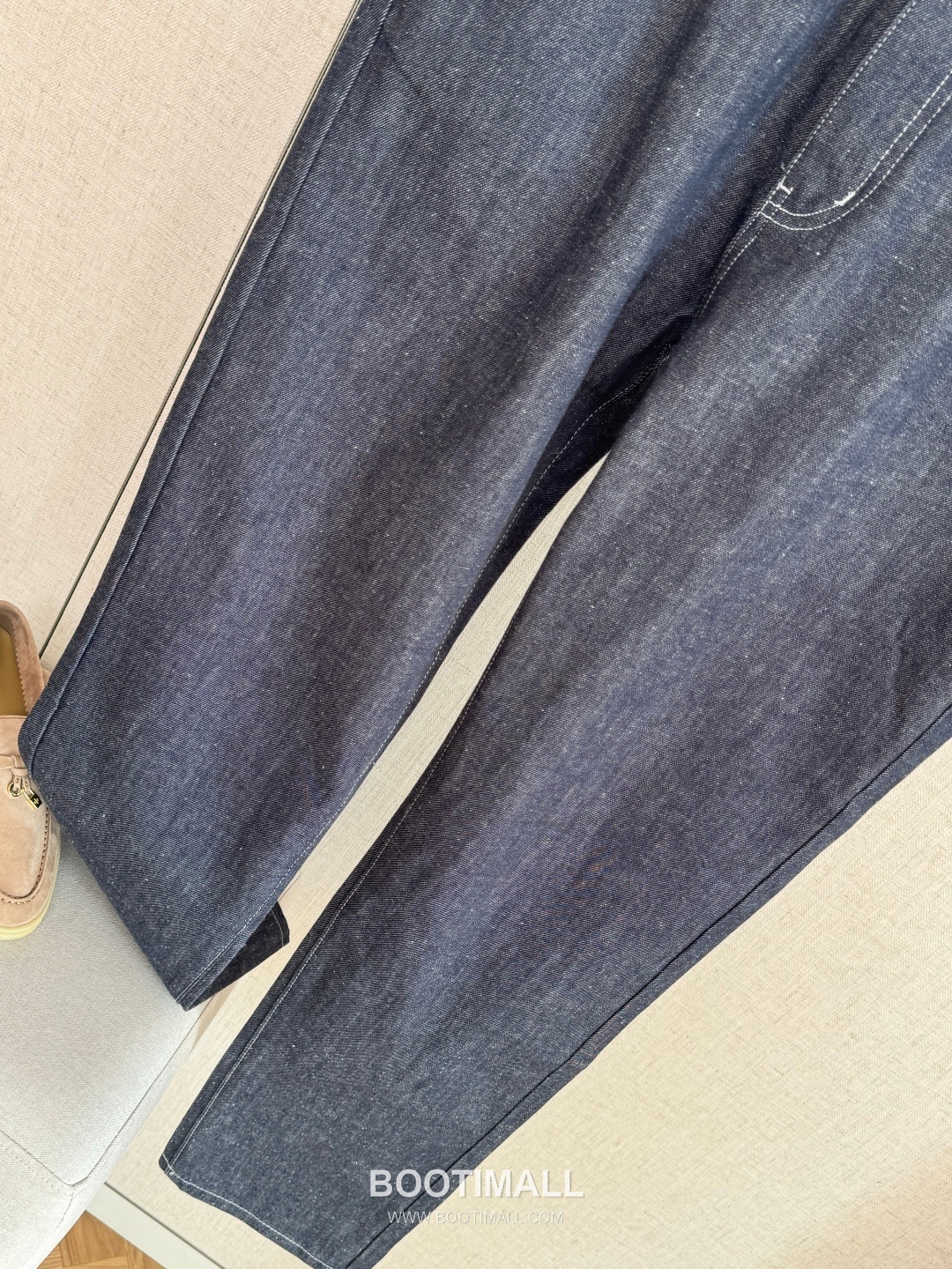 Loro Piana Cashmere-Blend Denim Set Cotton Cashmere Blend Blue Jacket 로로피아나 캐시미어 블렌드 데님 세트 코튼 블루 자켓 4