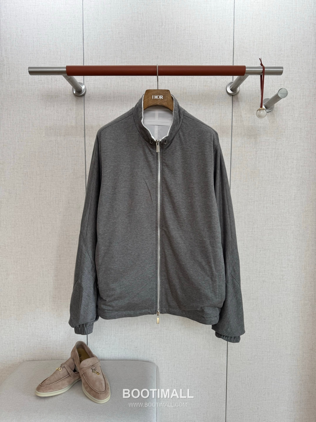 Zegna Brezza Reversible Waist-Cinched Microfiber Army Green Jacket 제냐 브레짜 리버서블 웨이스트 신치드 마이크로파이버 카키 재킷 3