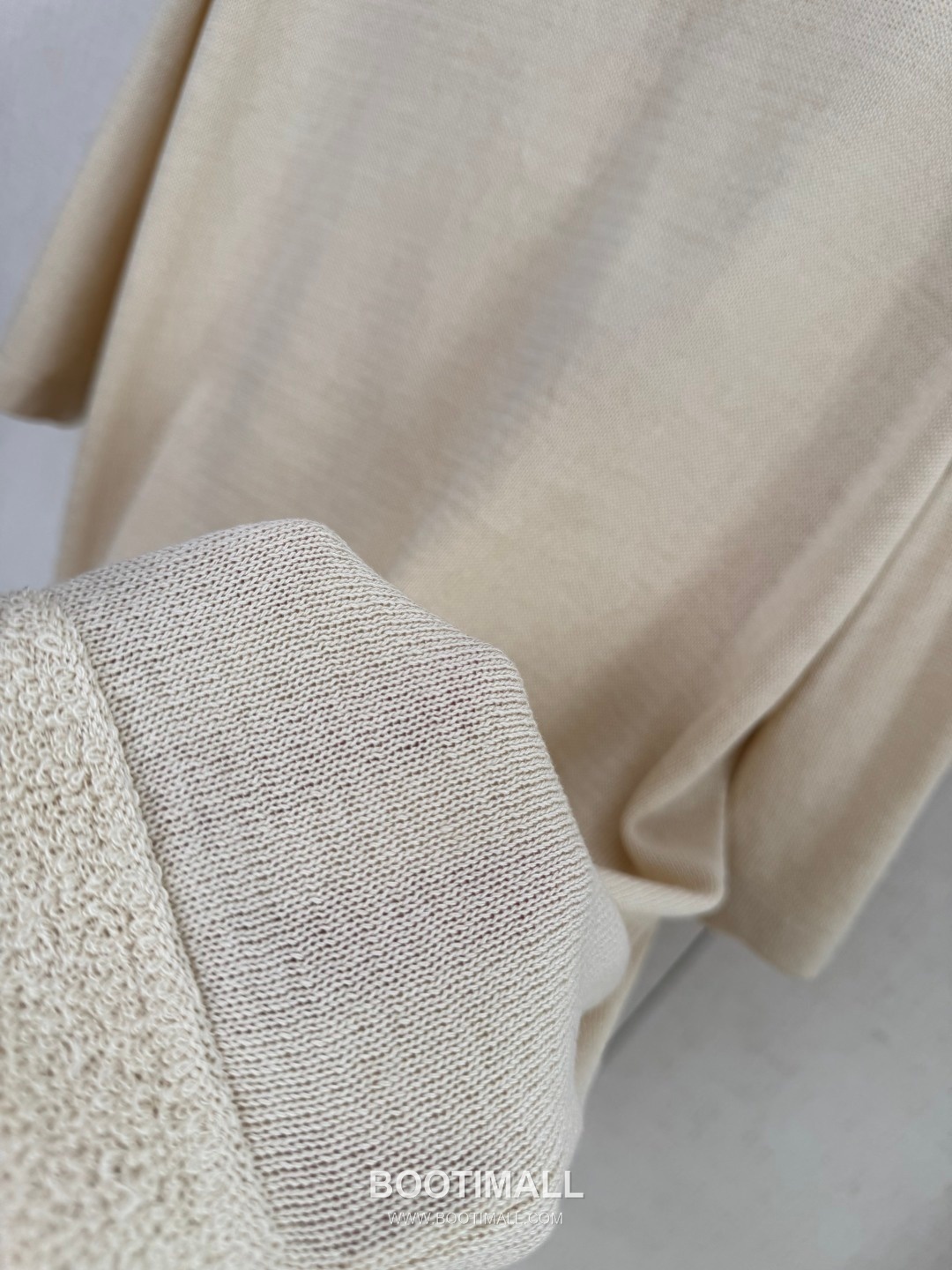 Bottega Veneta Triangle Knit Top Blend Beige Short Sleeve 보테가 베네타 트라이앵글 니트 탑 혼방 베이지 반팔 6