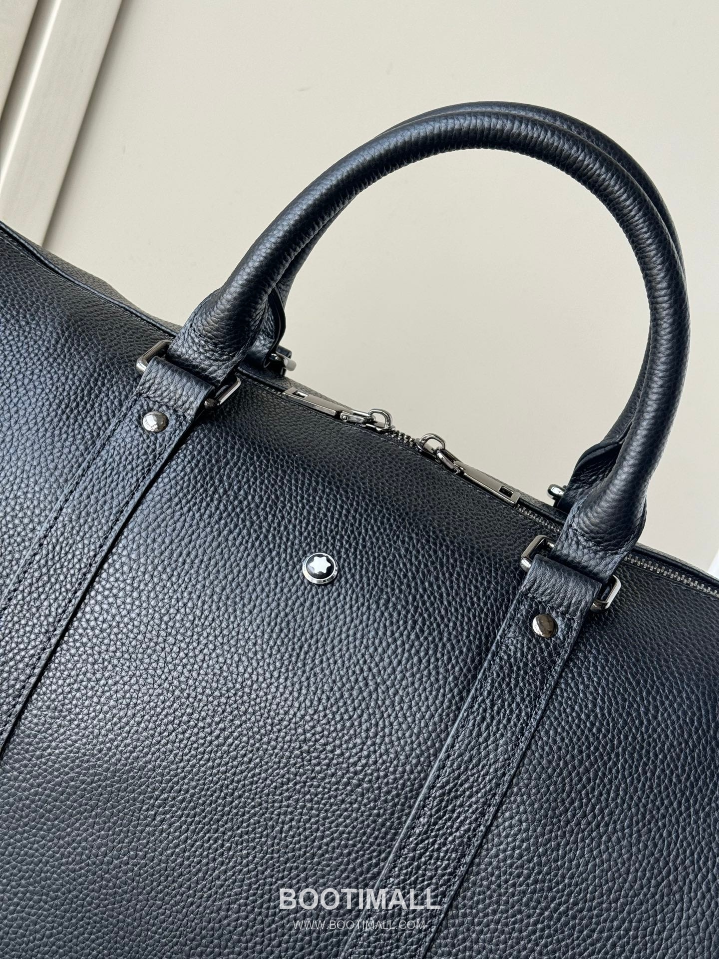 Montblanc 9997-3 Travel Bag Litchi-Grain Calfskin Black 몽블랑 9997-3 트래블백 리치 그레인 카프스킨 보스턴 블랙 47cm 5