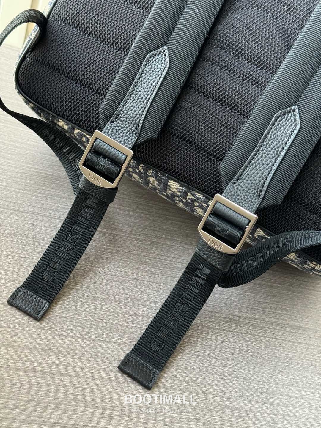 Dior Saddle Zipped Oblique Cotton Tech Fabric Grained Cowhide Beige Backpack 디올 새들 지퍼드 오블리크 코튼 테크 패브릭 그레인드 소가죽 베이지 백팩 43.5cm 6