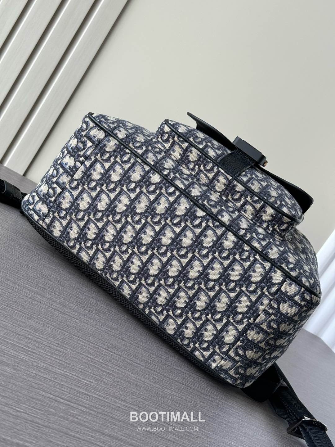 Dior Saddle Zipped Oblique Cotton Tech Fabric Grained Cowhide Beige Backpack 디올 새들 지퍼드 오블리크 코튼 테크 패브릭 그레인드 소가죽 베이지 백팩 43.5cm 7