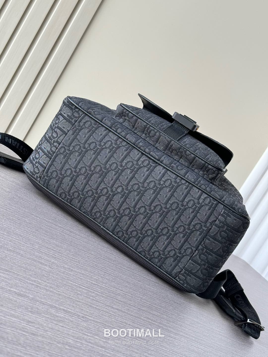 Dior Saddle Zip Oblique Backpack Cotton Tech Fabric Grained Cowhide Black 디올 새들 지퍼 오블리크 백팩 코튼 테크 패브릭 그레인드 소가죽 블랙 43.5cm 7