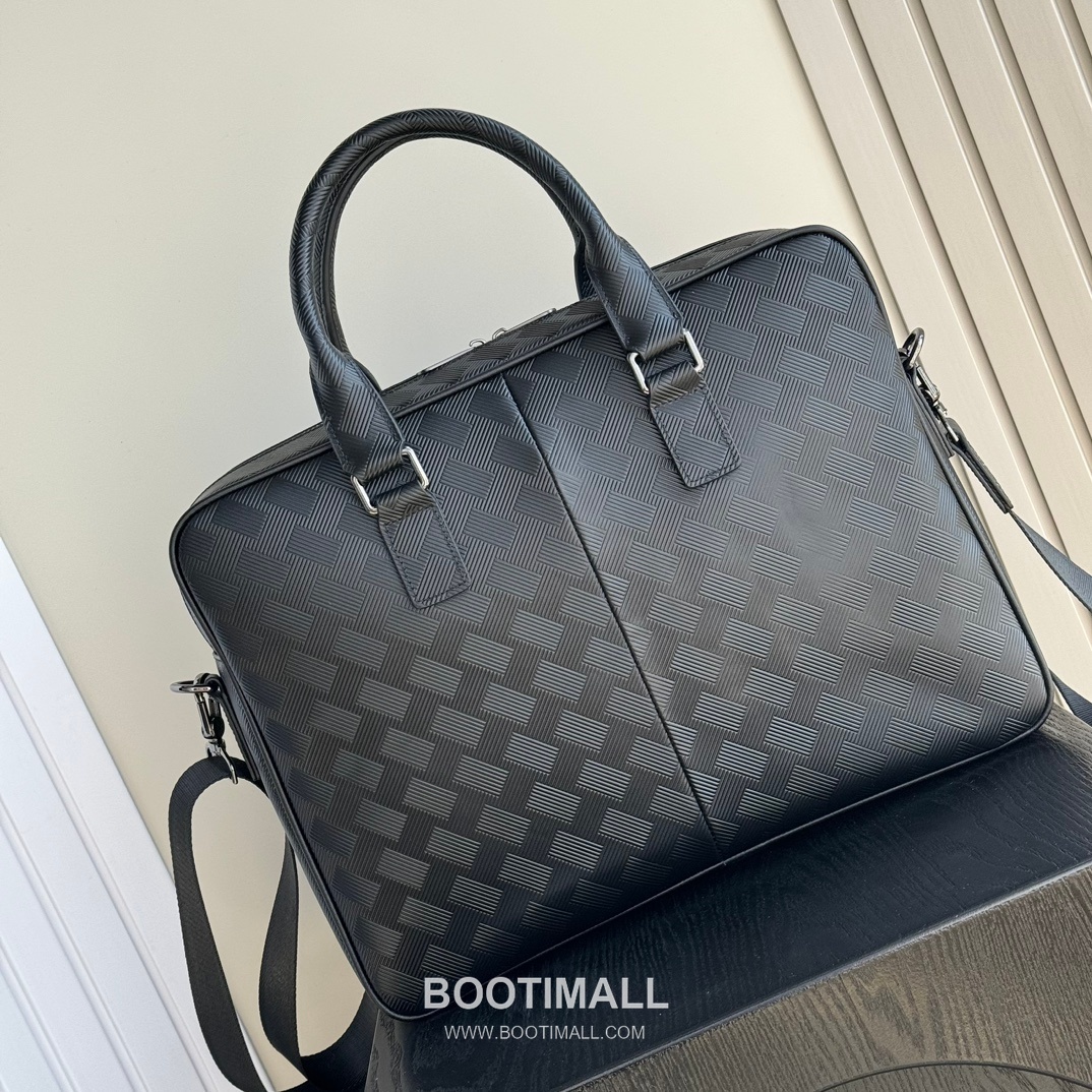 Montblanc 7110-3 Calfskin Briefcase Italian Black 몽블랑 7110-3 카프스킨 브리프케이스 이탈리아 블랙 39cm 3