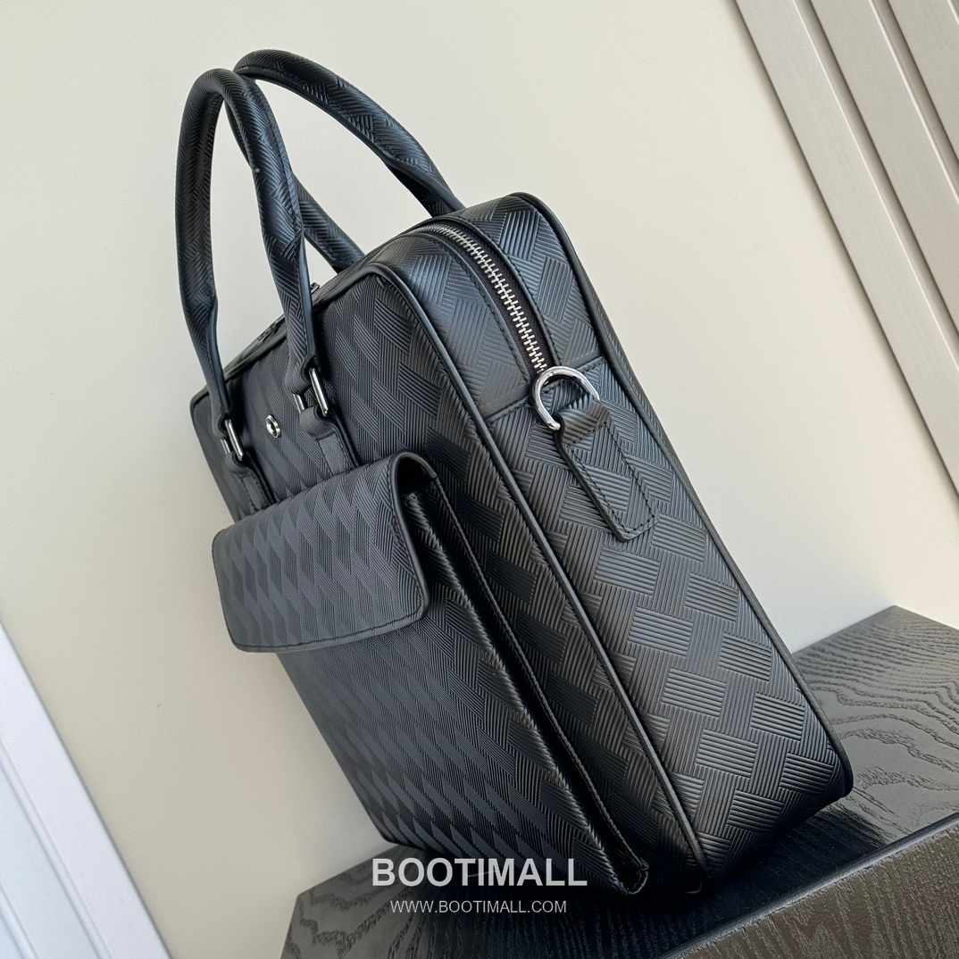Montblanc 7110-3 Calfskin Briefcase Italian Black 몽블랑 7110-3 카프스킨 브리프케이스 이탈리아 블랙 39cm 5