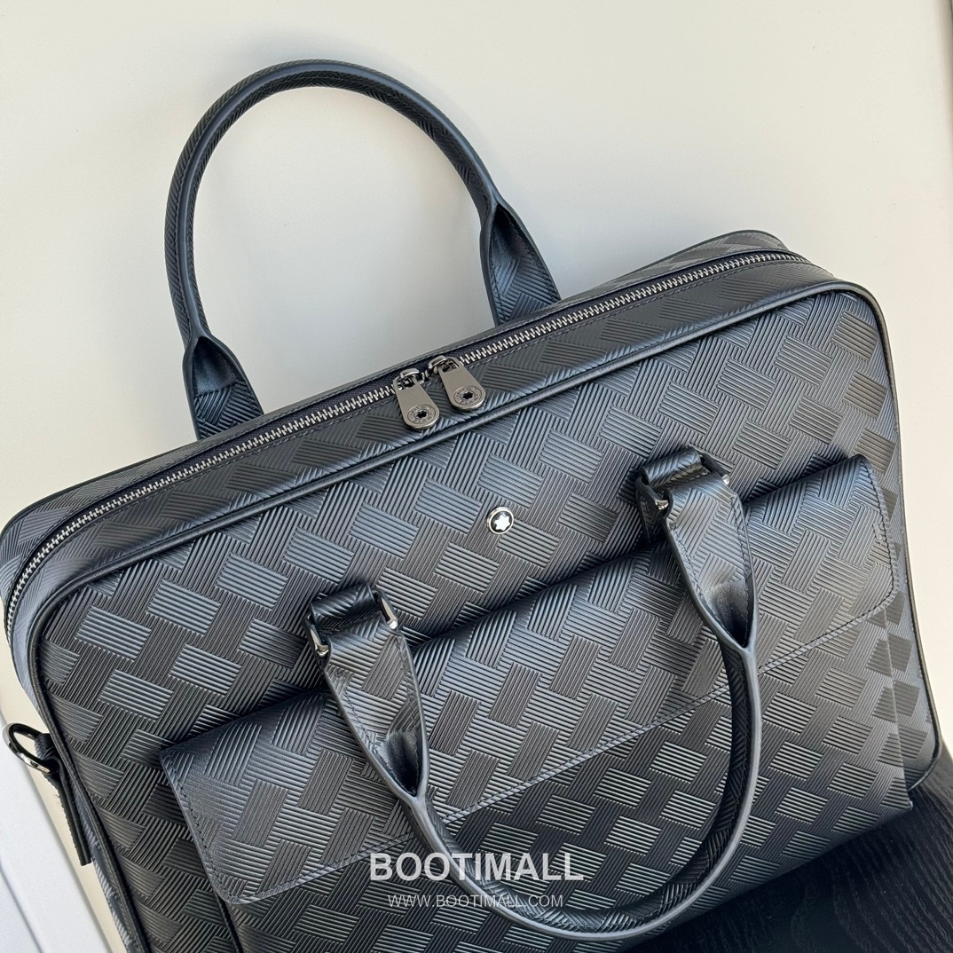 Montblanc 7110-3 Calfskin Briefcase Italian Black 몽블랑 7110-3 카프스킨 브리프케이스 이탈리아 블랙 39cm 6
