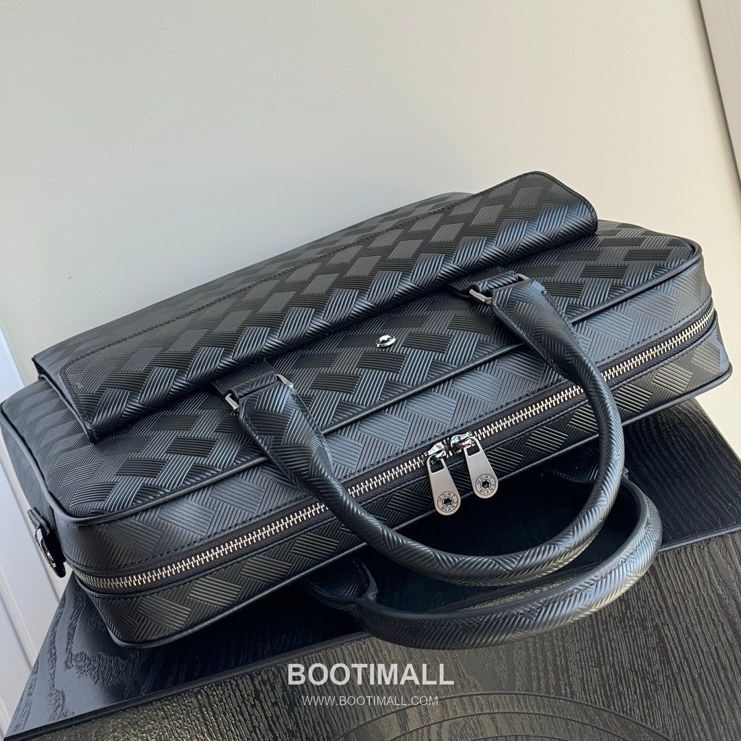 Montblanc 7110-3 Calfskin Briefcase Italian Black 몽블랑 7110-3 카프스킨 브리프케이스 이탈리아 블랙 39cm 9
