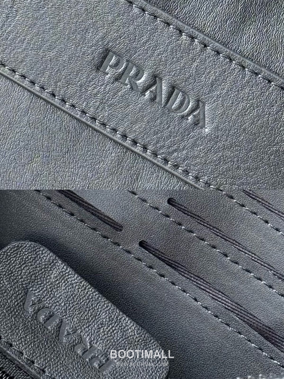 Prada 336A Logo-Embossed Grained Calfskin Black Crossbody Bag 프라다 336A 로고 엠보싱 그레인드 카프스킨 블랙 크로스백 25cm 9