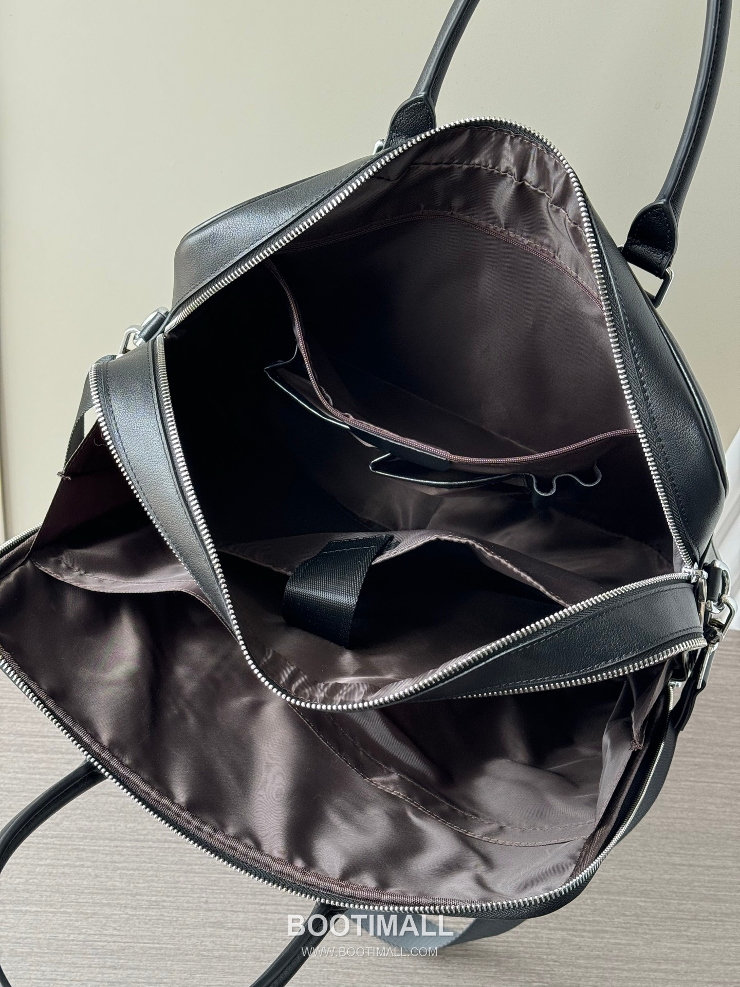 Prada 6048-3 Double-Zip Briefcase Vegetable-Tanned Calfskin Black 프라다 6048-3 더블 지퍼 브리프케이스 베지터블 탠드 카프스킨 블랙 39cm 9