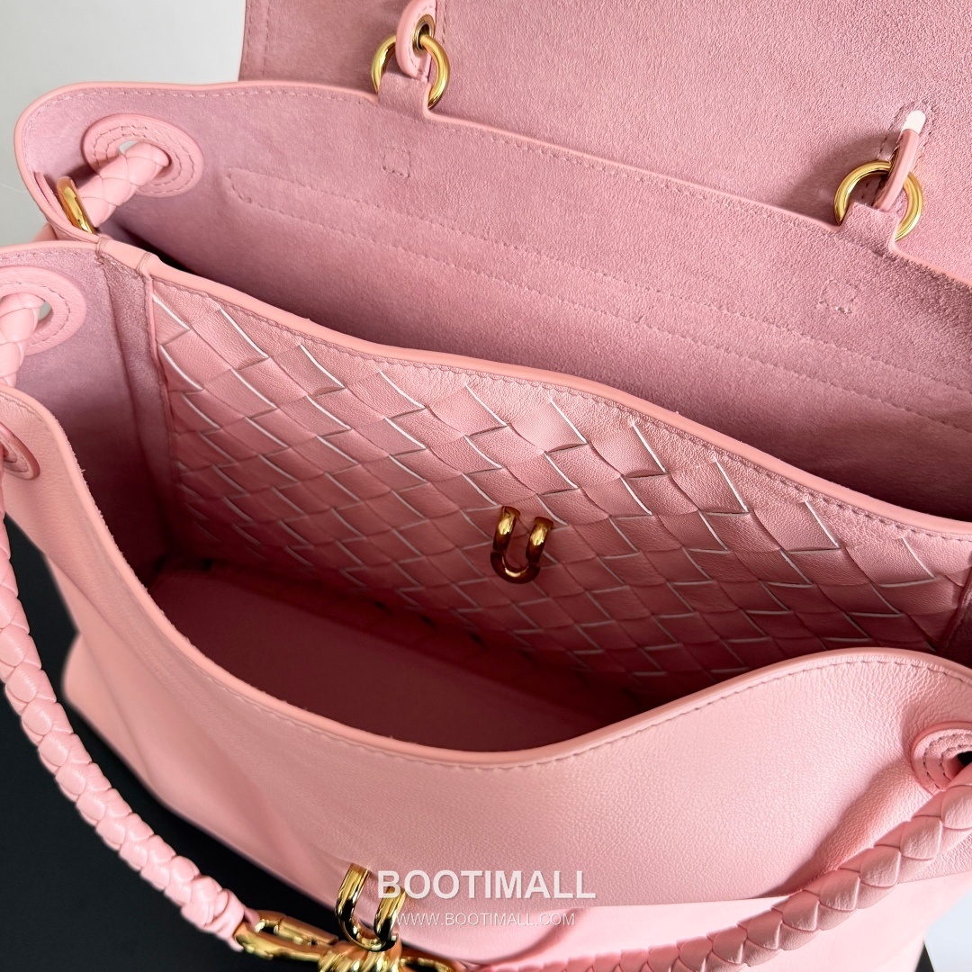 Bottega Veneta Ciao Intrecciato Knot Smooth Calfskin Top Handle Bag 보테가 베네타 차오 인트레치아토 노트 스무스 카프스킨 탑핸들백 34cm 14