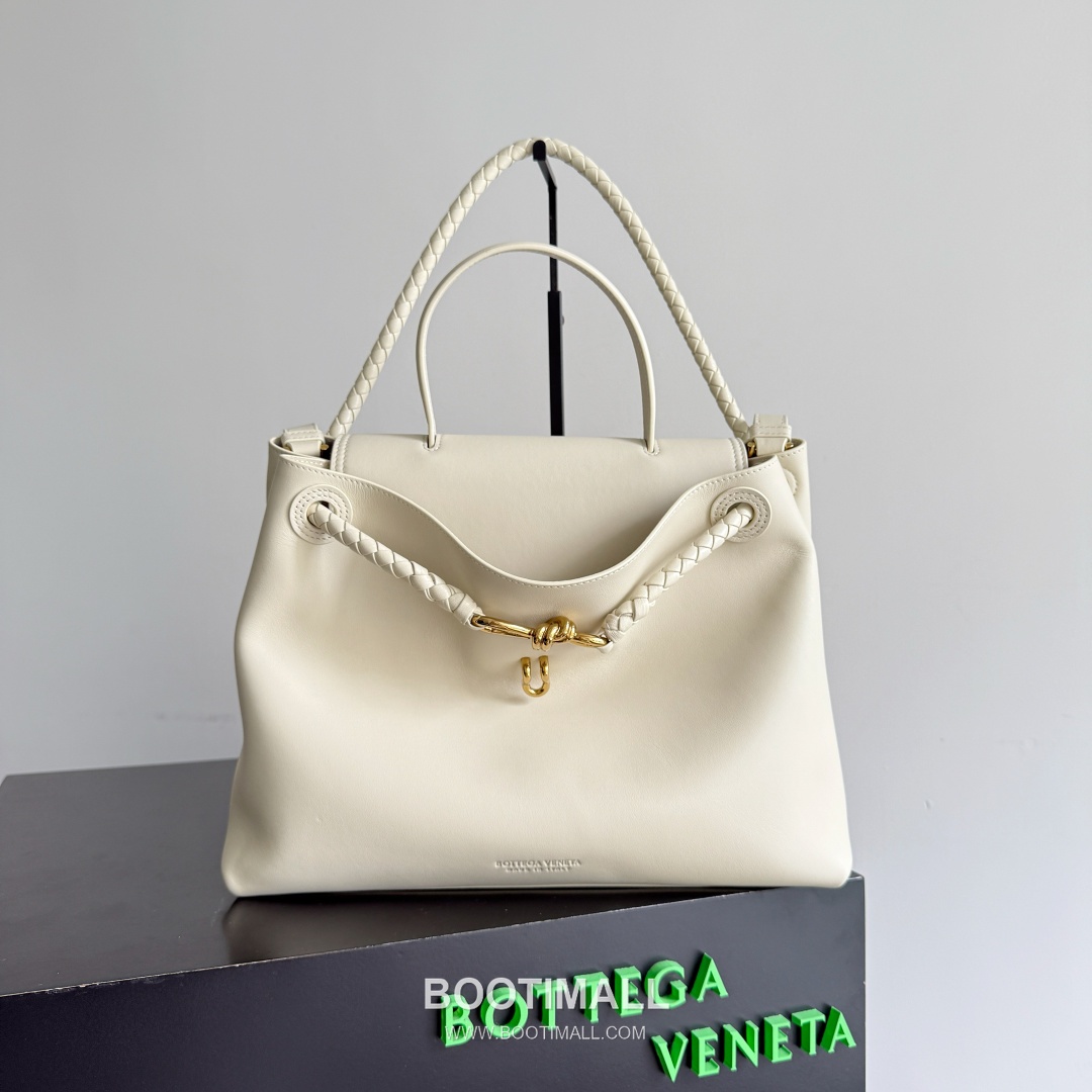 Bottega Veneta Ciao Intrecciato Knot Smooth Calfskin Top Handle Bag 보테가 베네타 차오 인트레치아토 노트 스무스 카프스킨 탑핸들백 34cm 20