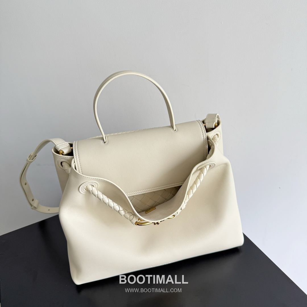 Bottega Veneta Ciao Intrecciato Knot Smooth Calfskin Top Handle Bag 보테가 베네타 차오 인트레치아토 노트 스무스 카프스킨 탑핸들백 34cm 21