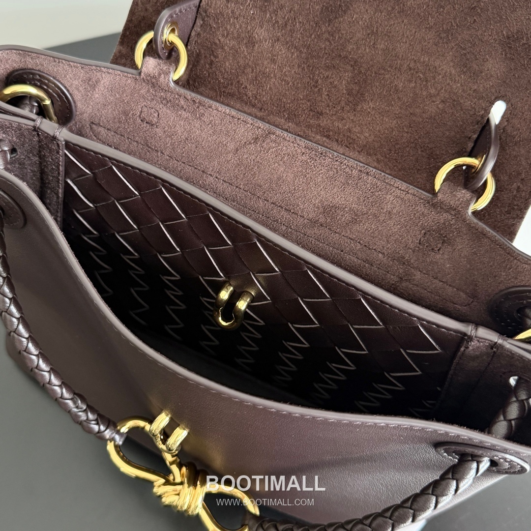 Bottega Veneta Ciao Intrecciato Knot Smooth Calfskin Top Handle Bag 보테가 베네타 차오 인트레치아토 노트 스무스 카프스킨 탑핸들백 26cm 15