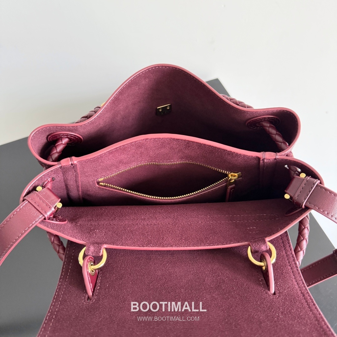 Bottega Veneta Ciao Intrecciato Knot Smooth Calfskin Top Handle Bag 보테가 베네타 차오 인트레치아토 노트 스무스 카프스킨 탑핸들백 26cm 9