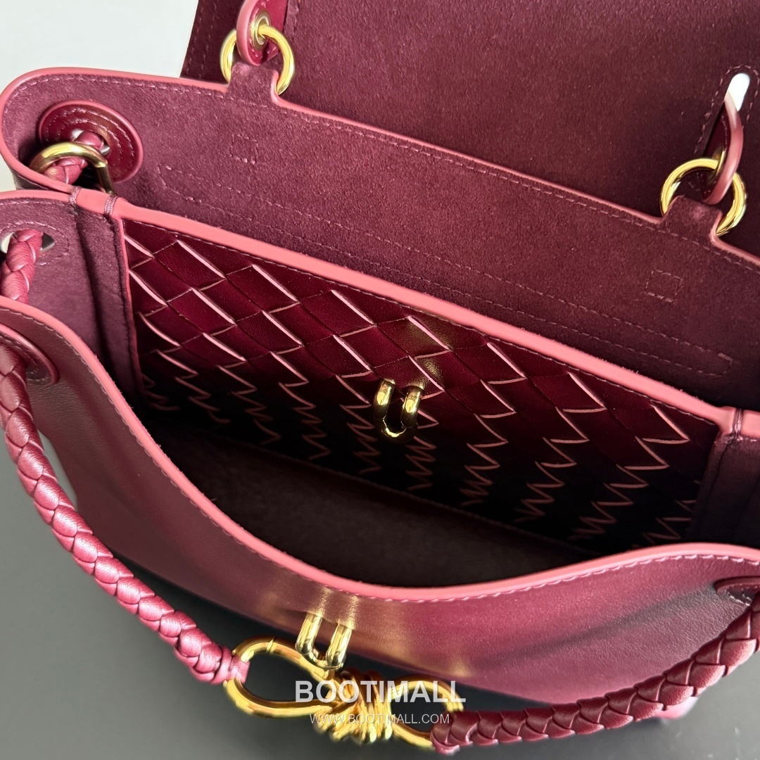 Bottega Veneta Ciao Intrecciato Knot Smooth Calfskin Top Handle Bag 보테가 베네타 차오 인트레치아토 노트 스무스 카프스킨 탑핸들백 26cm 15