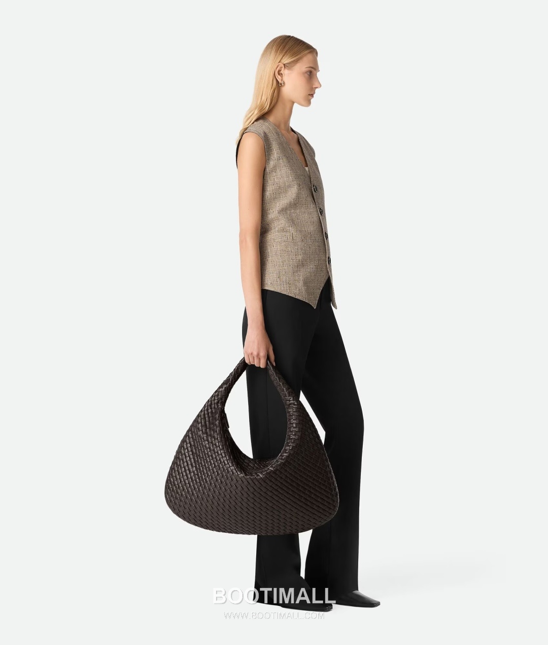 Bottega Veneta Large Hobo Shoulder Bag 보테가 베네타 라지 호보 숄더백 59cm 2