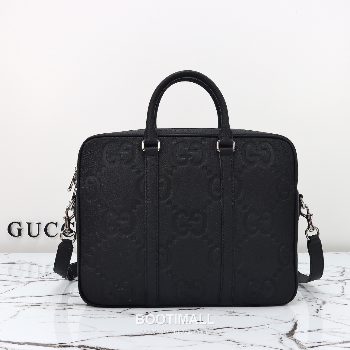 Gucci GG Embossed Leather Briefcase 792264 구찌 GG 엠보스 레더 브리프케이스 36.5cm 1