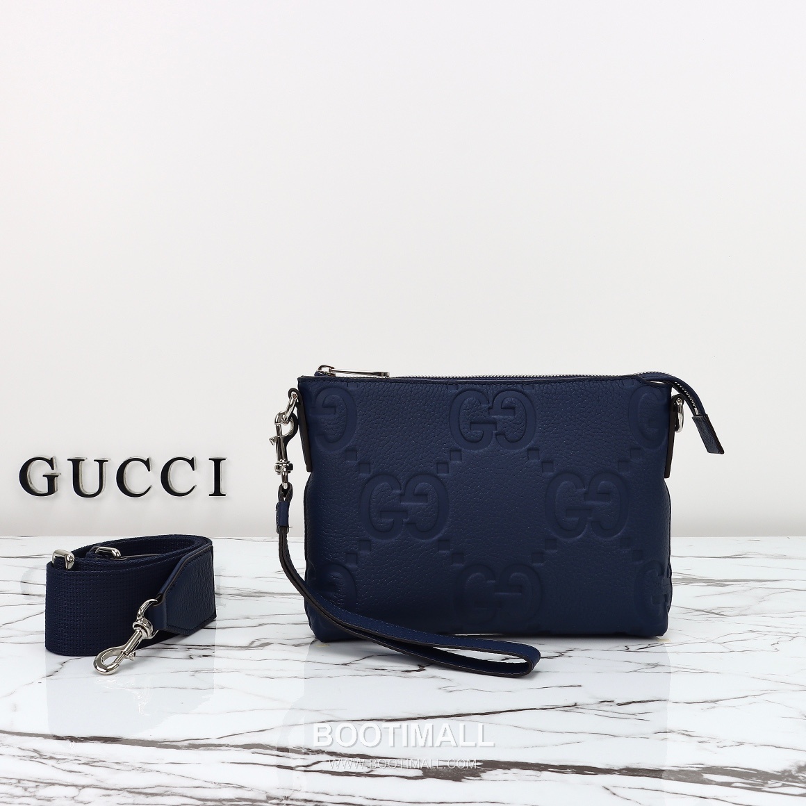 Gucci GG Embossed Leather Mini Messenger Bag 761747 구찌 GG 엠보스 레더 미니 메신저백 23cm 1