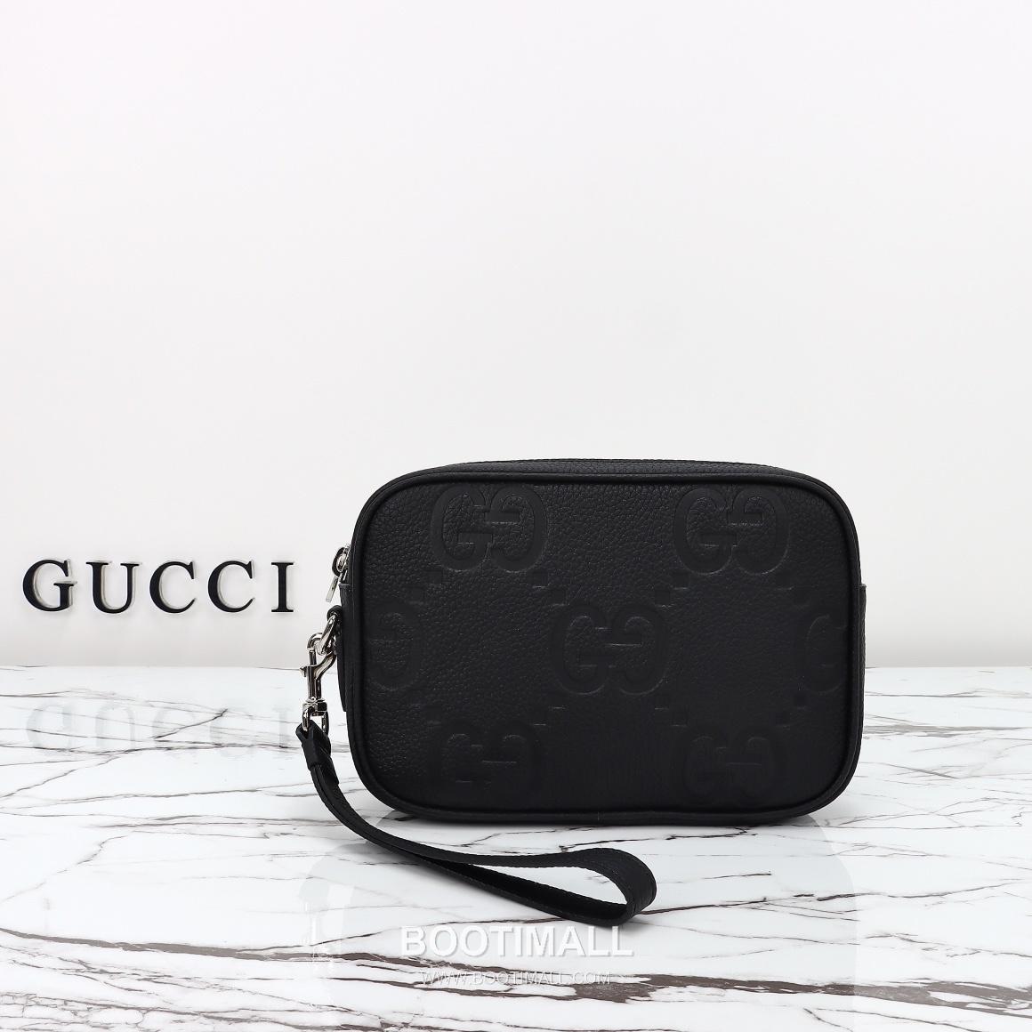 Gucci GG Embossed Leather Pouch 802148 구찌 GG 엠보스 레더 파우치 24cm 1