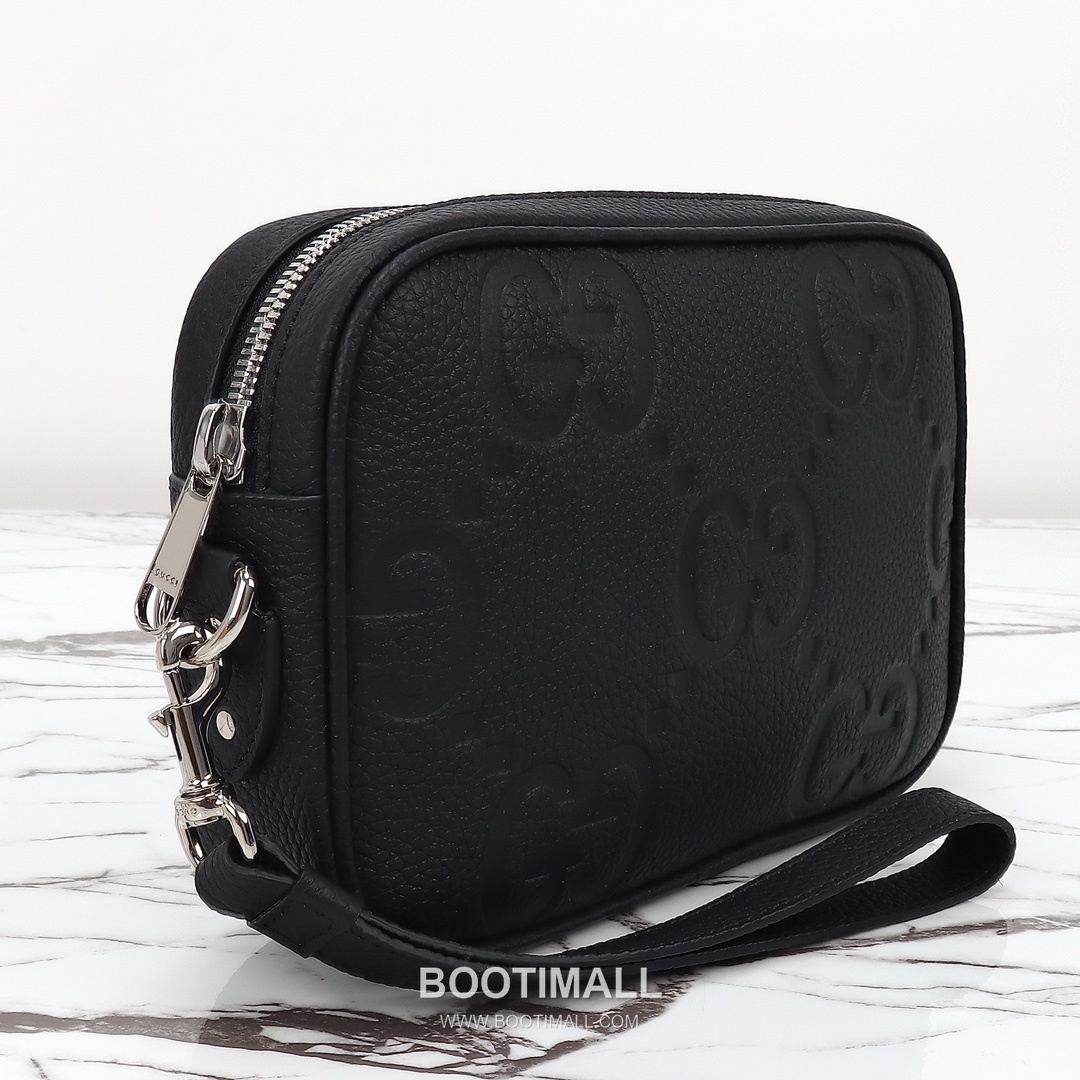 Gucci GG Embossed Leather Pouch 802148 구찌 GG 엠보스 레더 파우치 24cm 6
