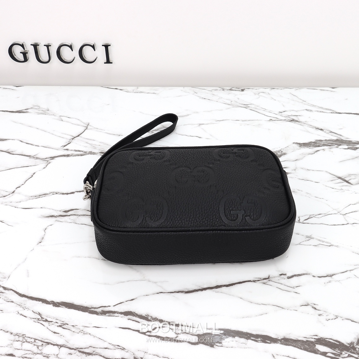 Gucci GG Embossed Leather Pouch 802148 구찌 GG 엠보스 레더 파우치 24cm 8