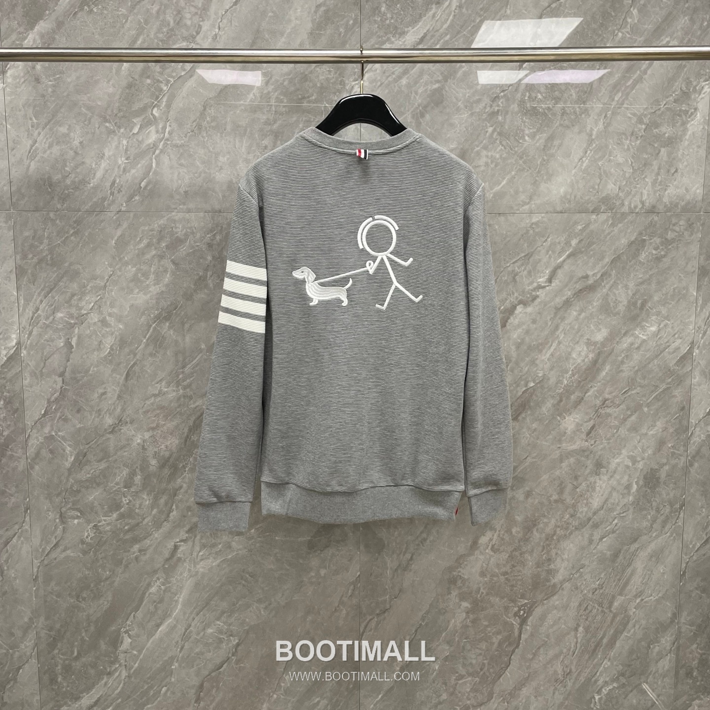 Thom Browne Stickman Dog 4-Bar Sweatshirt Cotton Blue 톰브라운 스틱맨 도그 4바 스웨트셔츠 코튼 블루 14