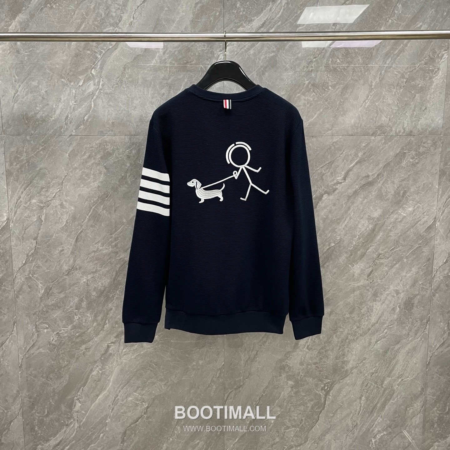 Thom Browne Stickman Dog 4-Bar Sweatshirt Cotton Blue 톰브라운 스틱맨 도그 4바 스웨트셔츠 코튼 블루 14