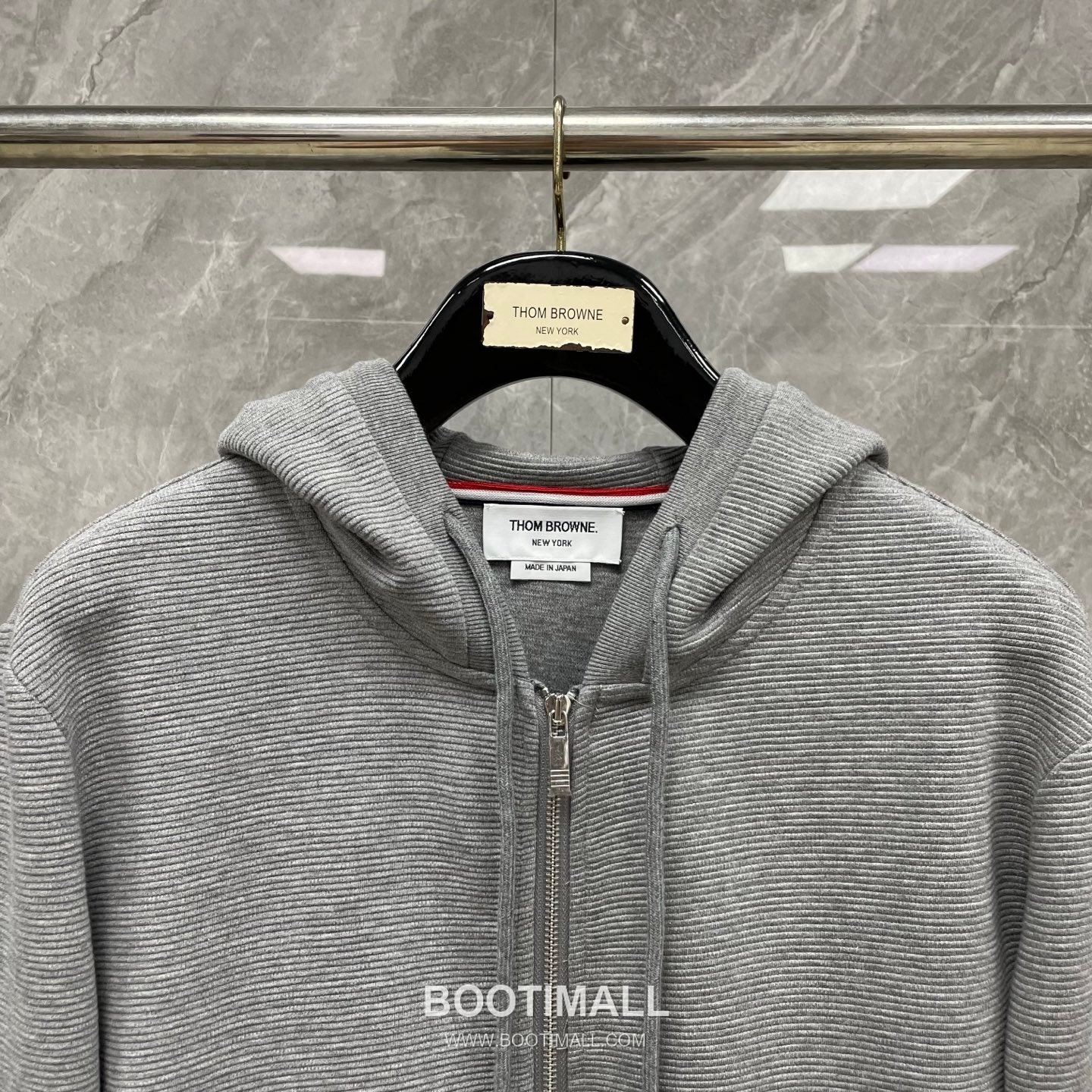 Thom Browne Stickman Dog 4-Stripe Outerwear Cotton Blue Hoodie 톰브라운 스틱맨 도그 4스트라이프 아우터 코튼 블루 후드 7