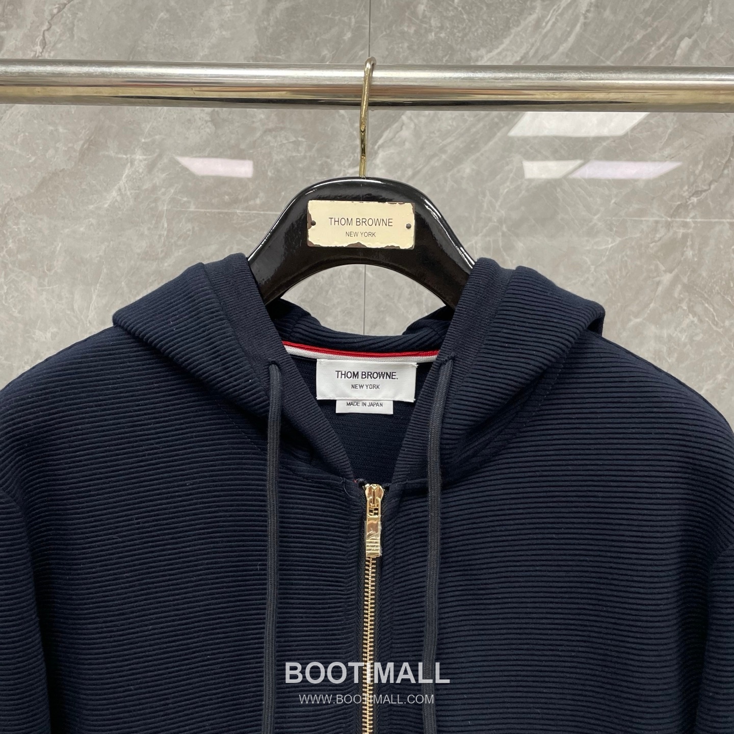 Thom Browne Stickman Dog 4-Stripe Outerwear Cotton Blue Hoodie 톰브라운 스틱맨 도그 4스트라이프 아우터 코튼 블루 후드 7