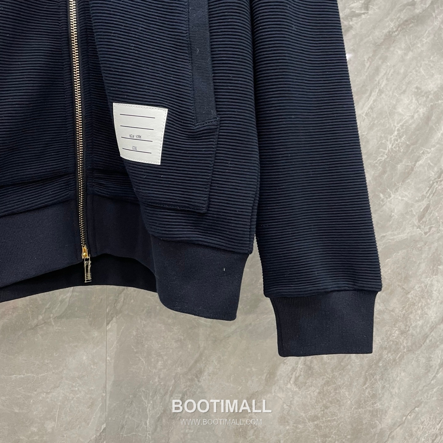 Thom Browne Stickman Dog 4-Stripe Outerwear Cotton Blue Hoodie 톰브라운 스틱맨 도그 4스트라이프 아우터 코튼 블루 후드 10