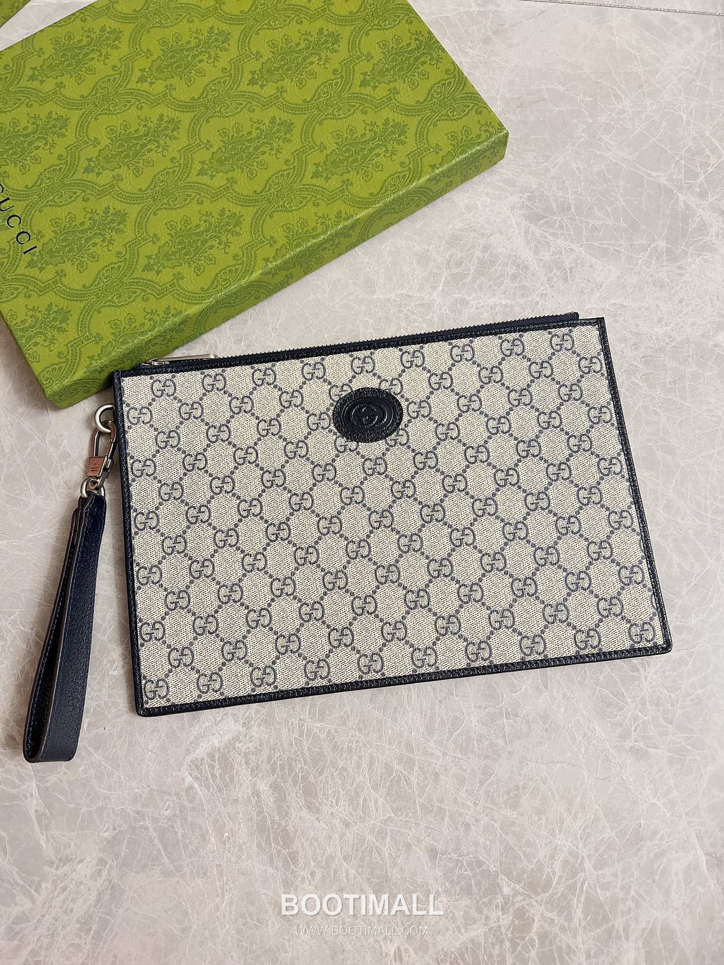 Gucci 672953 PVC Hand Clutch Blue 구찌 672953 PVC 핸드 클러치 블루 31cm 1