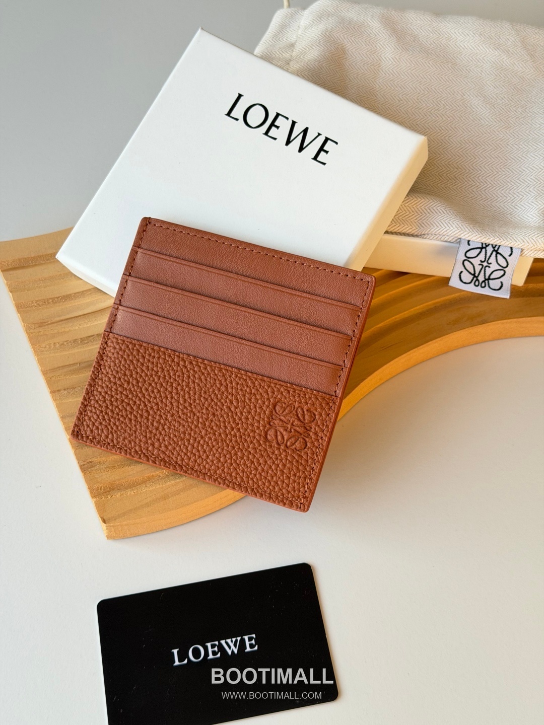 Loewe 2025 Upgrade Card Case Litchi-Grain Cowhide Holder 로에베 2025 업그레이드 L1150 카드 케이스 리치패턴 소가죽 10cm 1