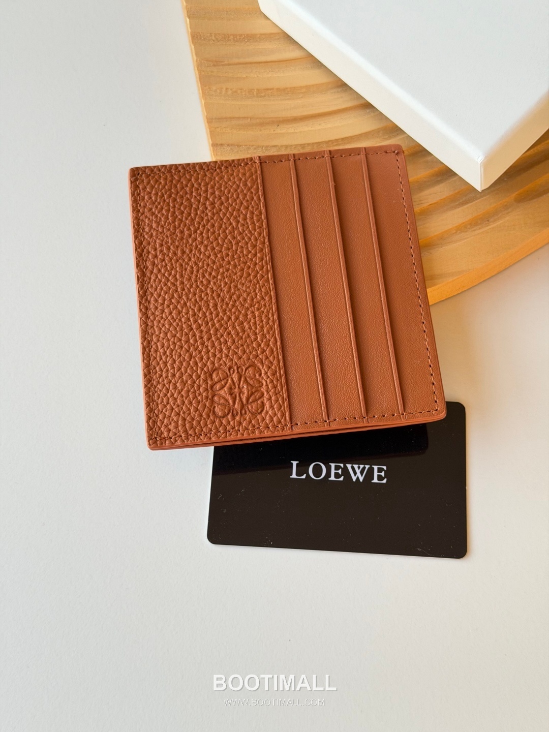 Loewe 2025 Upgrade Card Case Litchi-Grain Cowhide Holder 로에베 2025 업그레이드 L1150 카드 케이스 리치패턴 소가죽 10cm 3