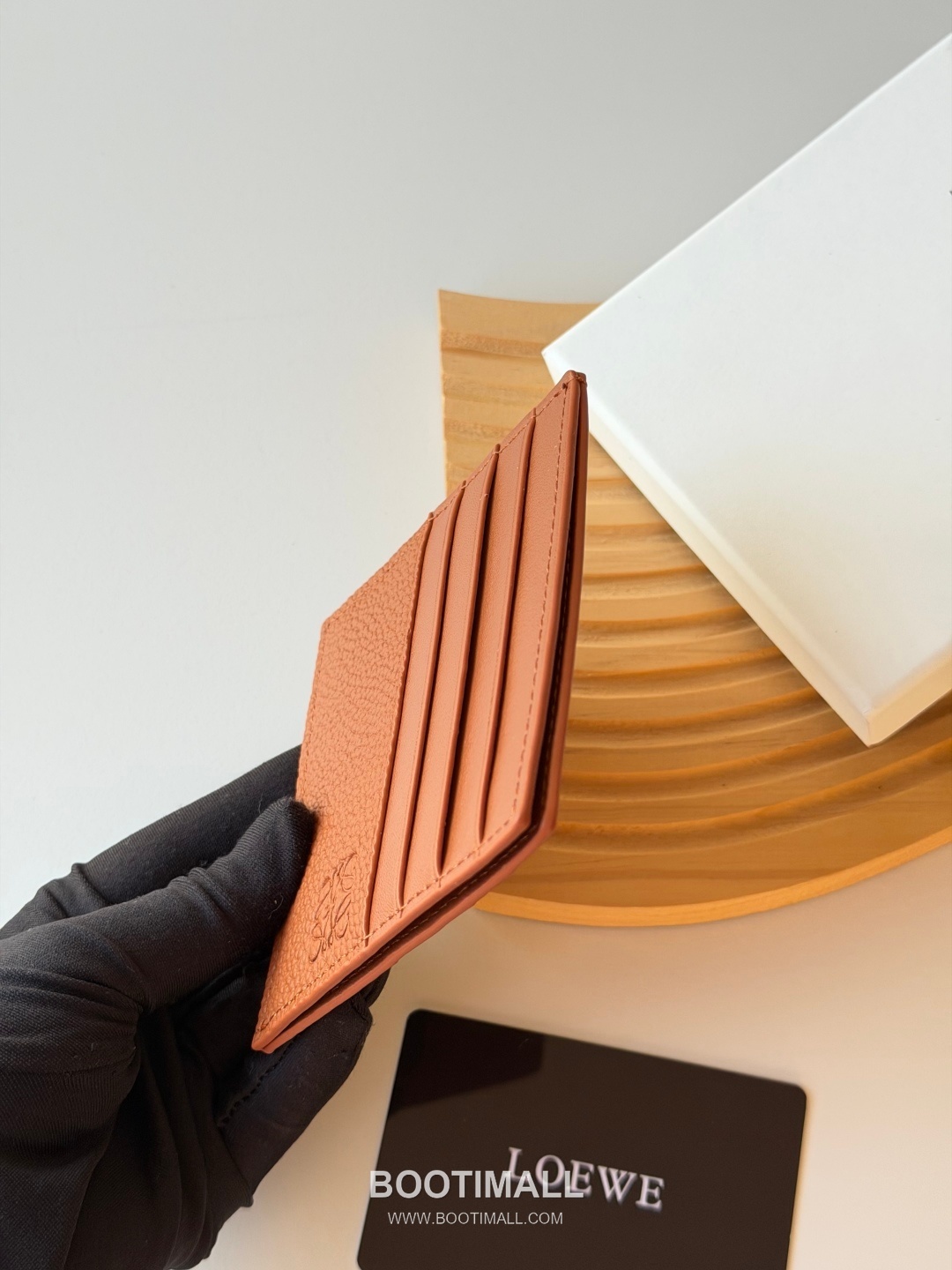 Loewe 2025 Upgrade Card Case Litchi-Grain Cowhide Holder 로에베 2025 업그레이드 L1150 카드 케이스 리치패턴 소가죽 10cm 4