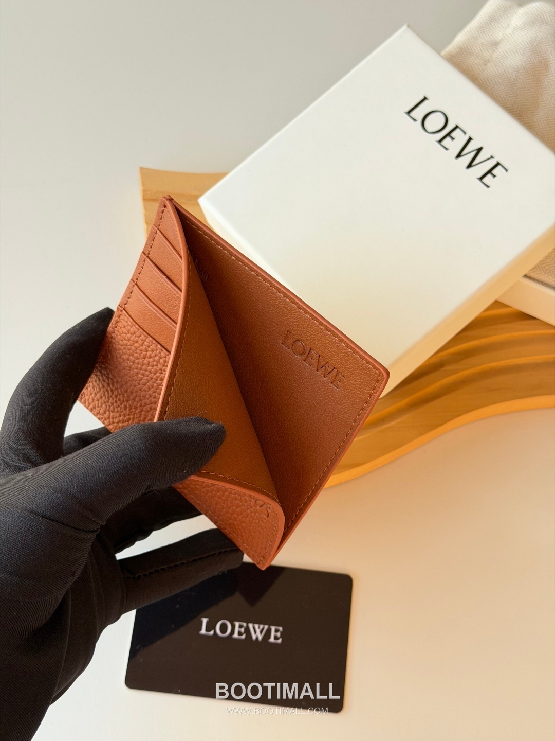 Loewe 2025 Upgrade Card Case Litchi-Grain Cowhide Holder 로에베 2025 업그레이드 L1150 카드 케이스 리치패턴 소가죽 10cm 5