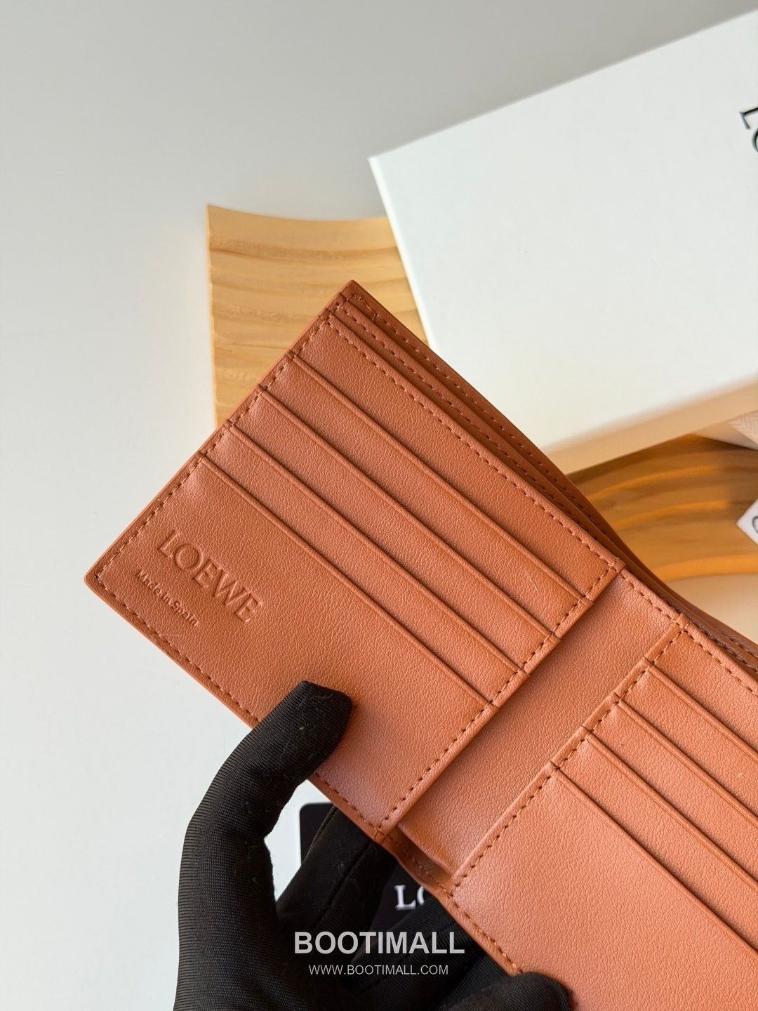 Loewe Puzzle Geometric Grained Cowhide Leather Bi-Fold Wallet 로에베 퍼즐 지오메트릭 L1147 그레인드 소가죽 반지갑 11cm 7