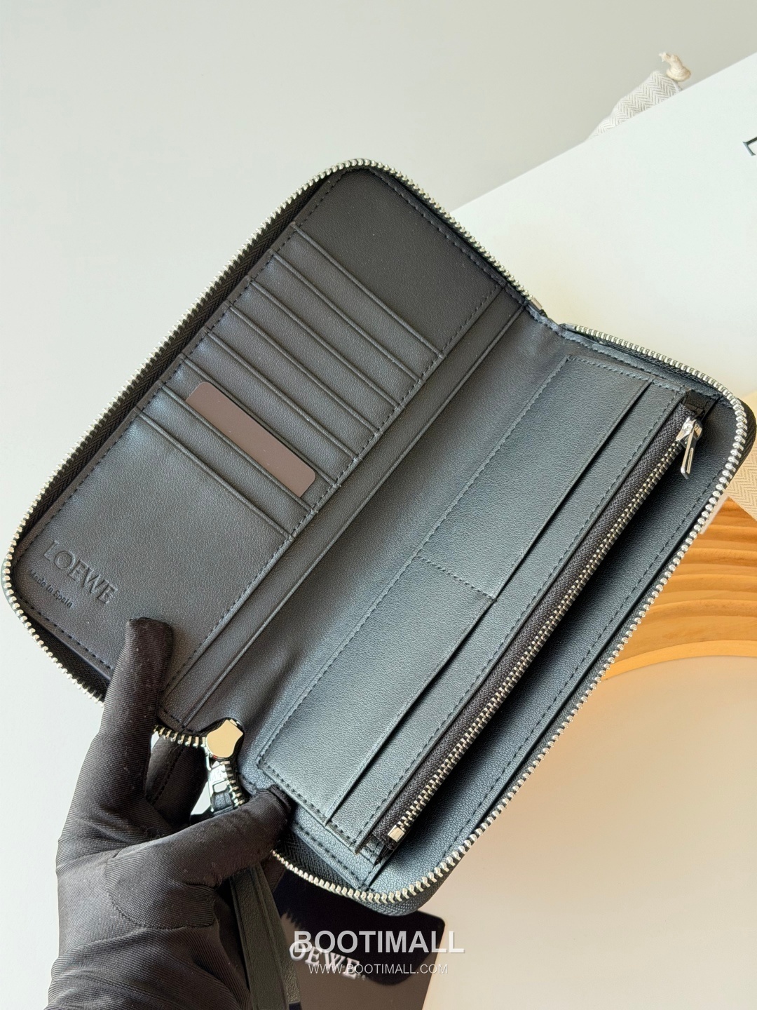 Loewe Puzzle Zip Wallet Calfskin Contrast Long 로에베 퍼즐 지퍼 지갑 L1130 카프스킨 콘트라스트 장지갑 19cm 7