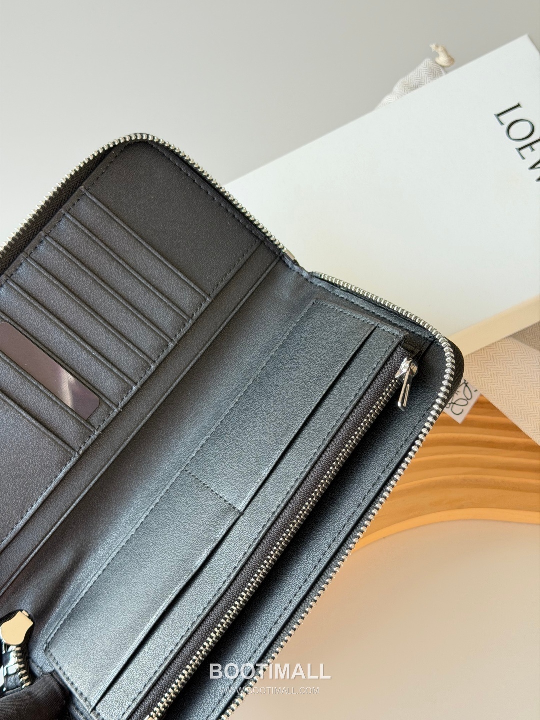 Loewe Puzzle Zip Wallet Calfskin Contrast Long 로에베 퍼즐 지퍼 지갑 L1130 카프스킨 콘트라스트 장지갑 19cm 9
