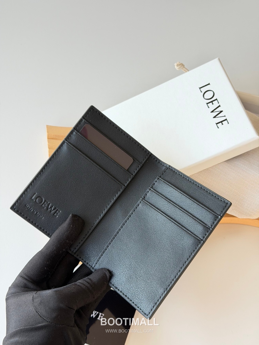 Loewe Puzzle Geometric Smooth Calfskin Black Card Holder 로에베 퍼즐 지오메트릭 L1132 스무스 카프스킨 블랙 카드홀더 11cm 6