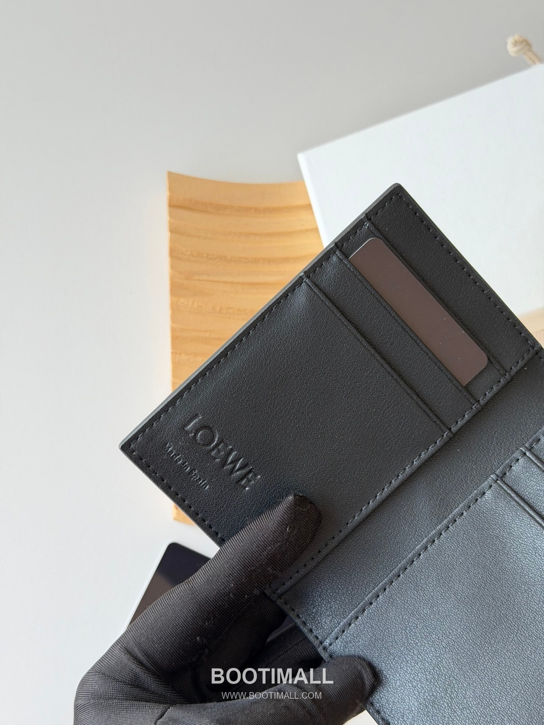 Loewe Puzzle Geometric Smooth Calfskin Black Card Holder 로에베 퍼즐 지오메트릭 L1132 스무스 카프스킨 블랙 카드홀더 11cm 7