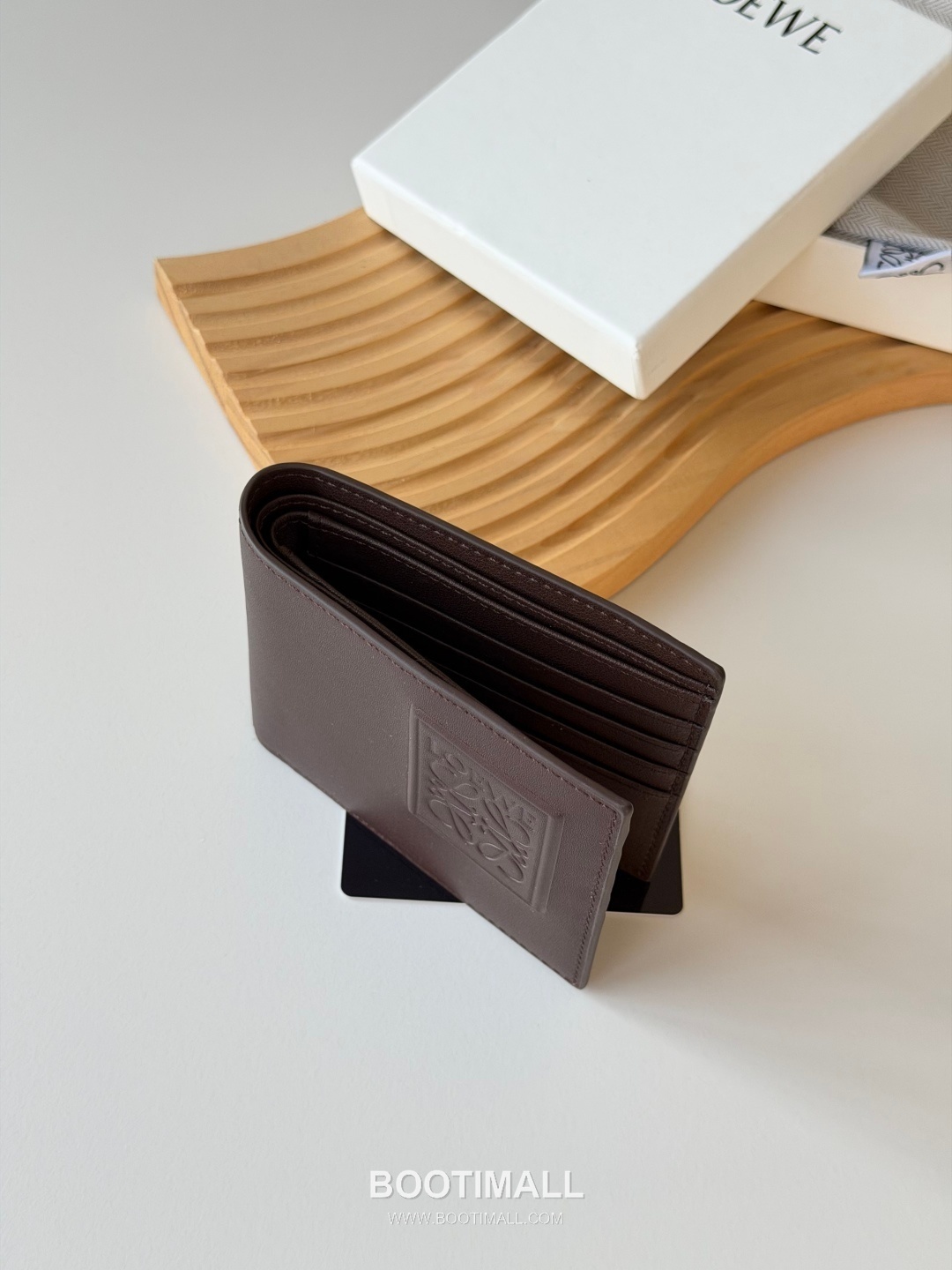 Loewe Puzzle Geometric Embossed Smooth Calfskin Black Bifold Wallet 로에베 퍼즐 지오메트릭 L1139 엠보 스무스 카프스킨 블랙 반지갑 11cm 5