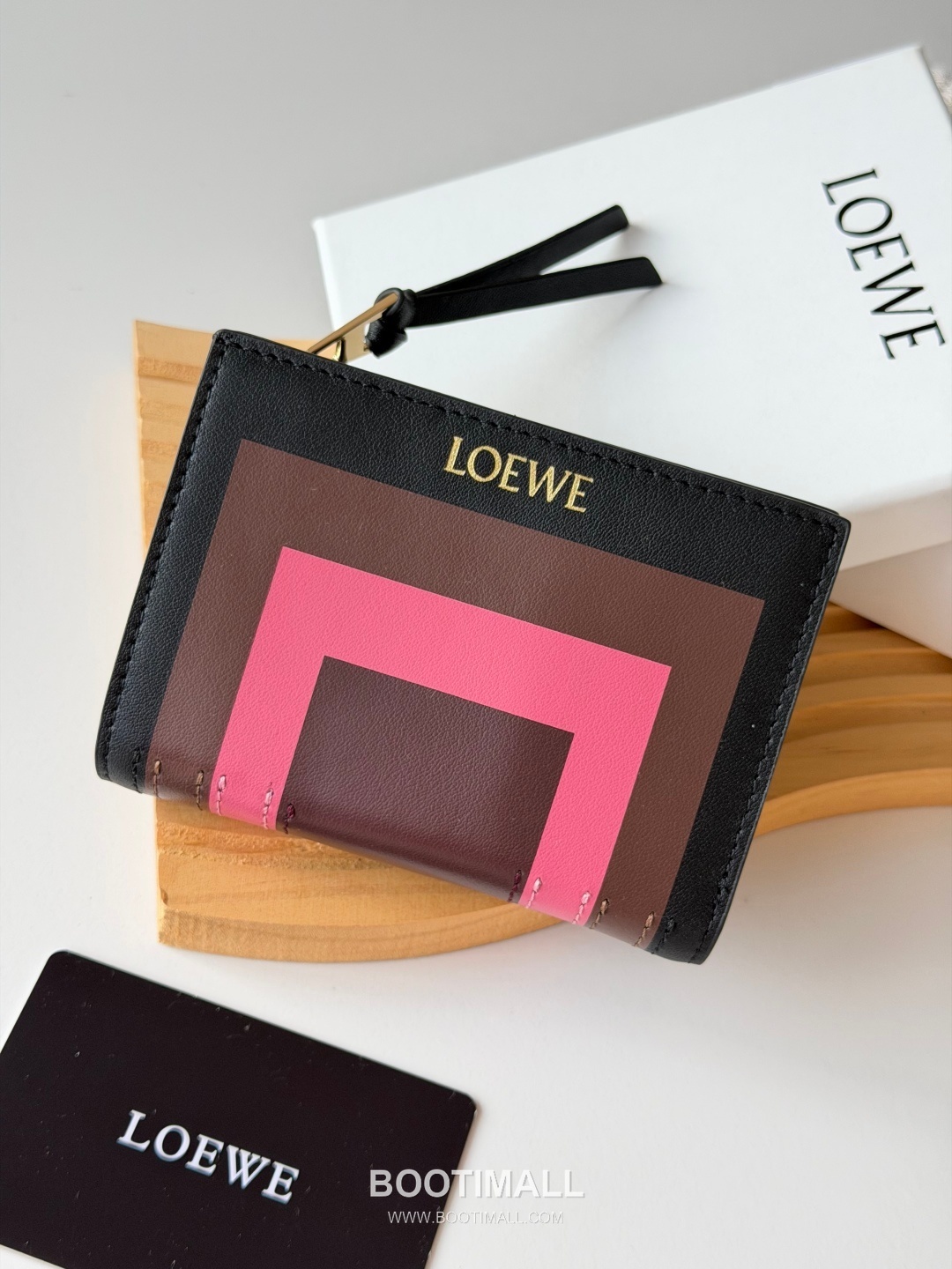 Loewe Bicolor Bifold Calfskin Wallet 로에베 L1143 바이컬러 반지갑 카프스킨 12cm 2