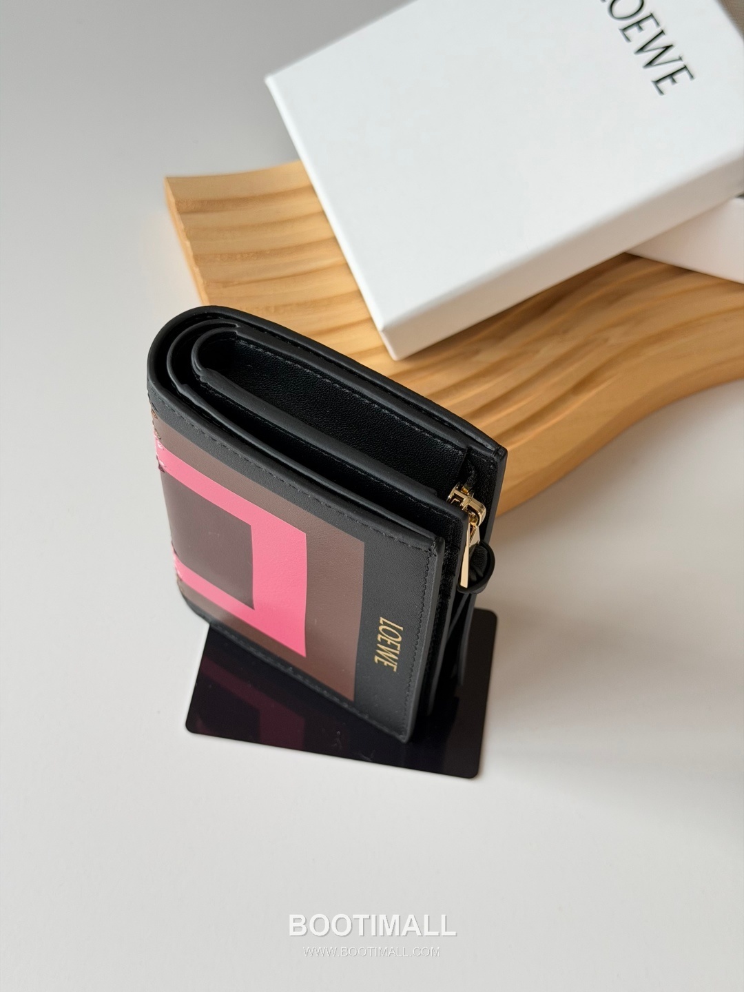 Loewe Bicolor Bifold Calfskin Wallet 로에베 L1143 바이컬러 반지갑 카프스킨 12cm 5