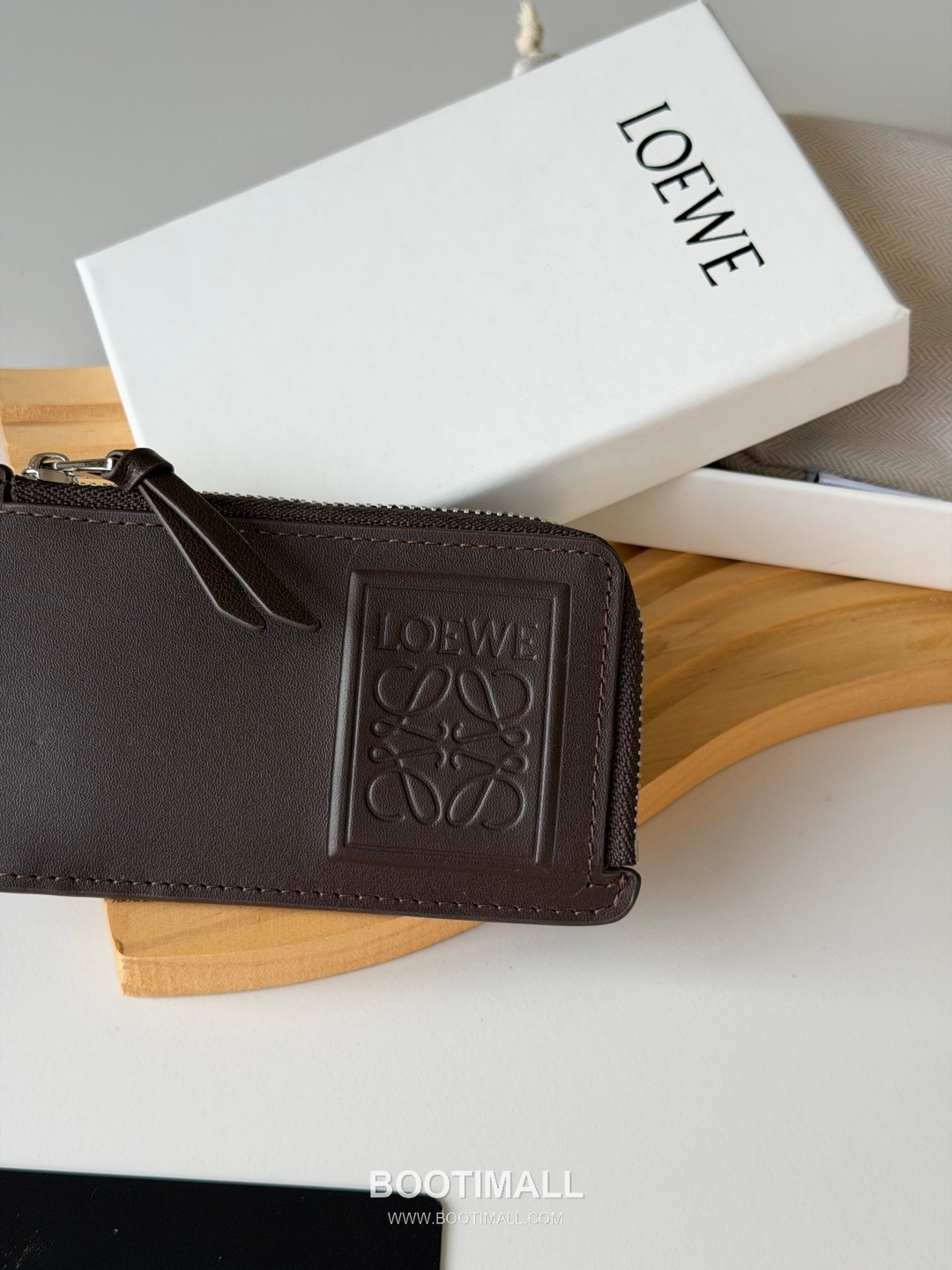 Loewe Seven Zip Cowhide Leather Black Coin Purse 로에베 L1148 세븐 지퍼 소가죽 블랙 동전지갑 12.5cm 2