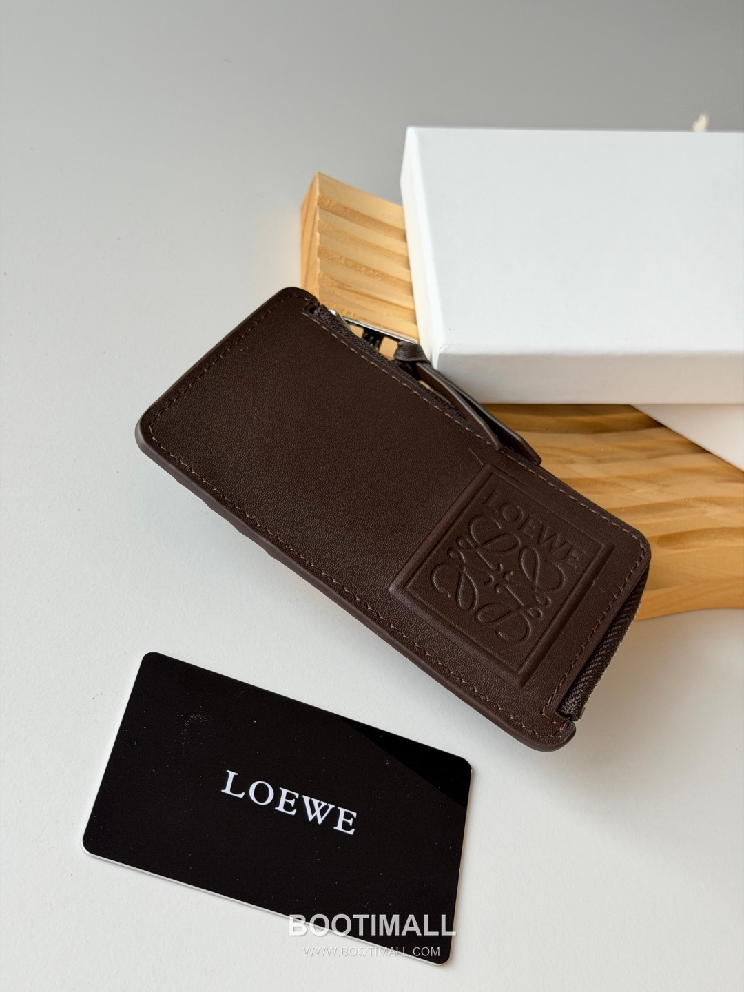 Loewe Seven Zip Cowhide Leather Black Coin Purse 로에베 L1148 세븐 지퍼 소가죽 블랙 동전지갑 12.5cm 5