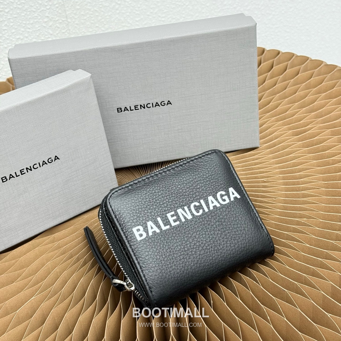 Balenciaga Cash Papier Mini Grained Calfskin Wallet 발렌시아가 캐시 파피에 미니 그레인드 카프스킨 11.5cm 1