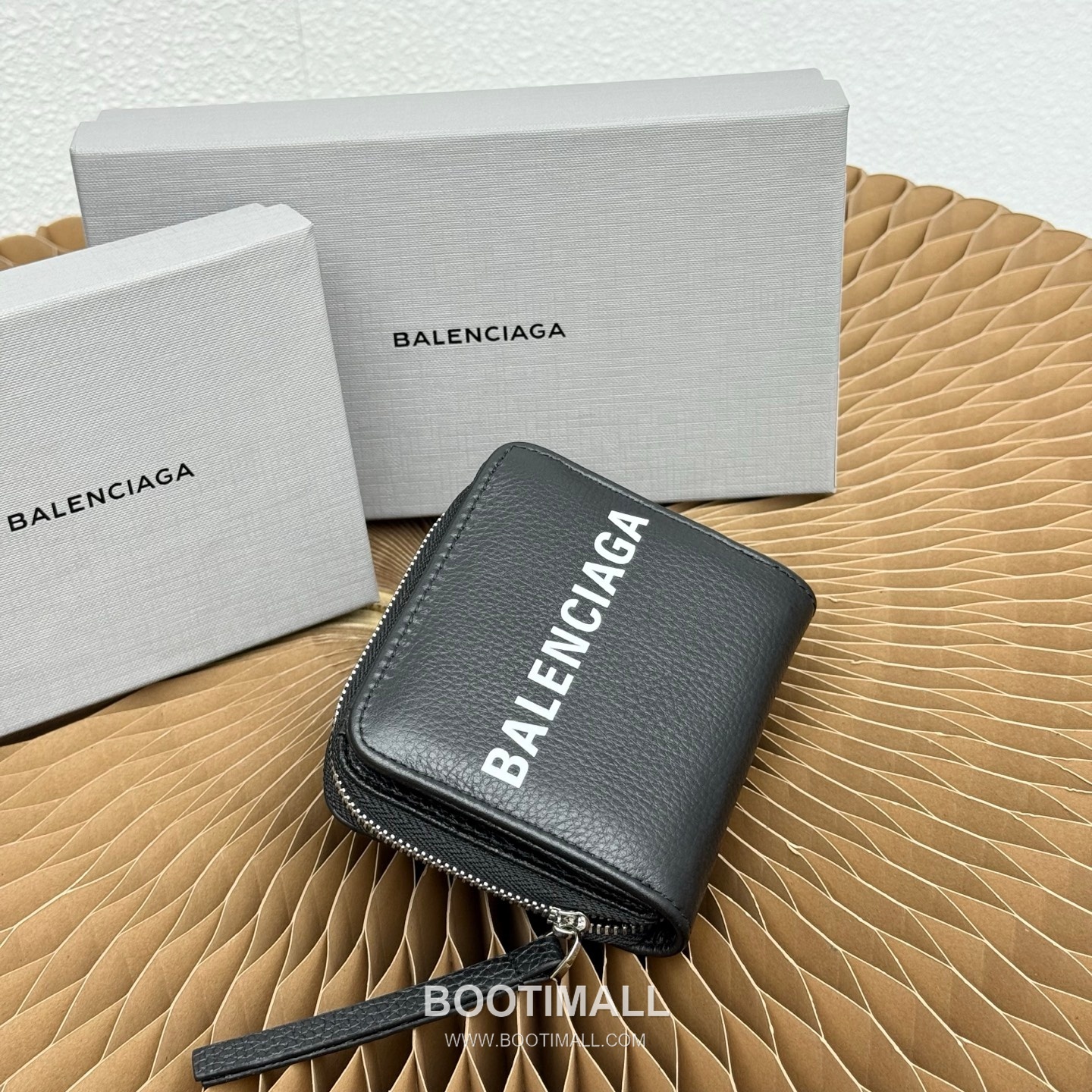 Balenciaga Cash Papier Mini Grained Calfskin Wallet 발렌시아가 캐시 파피에 미니 그레인드 카프스킨 11.5cm 2