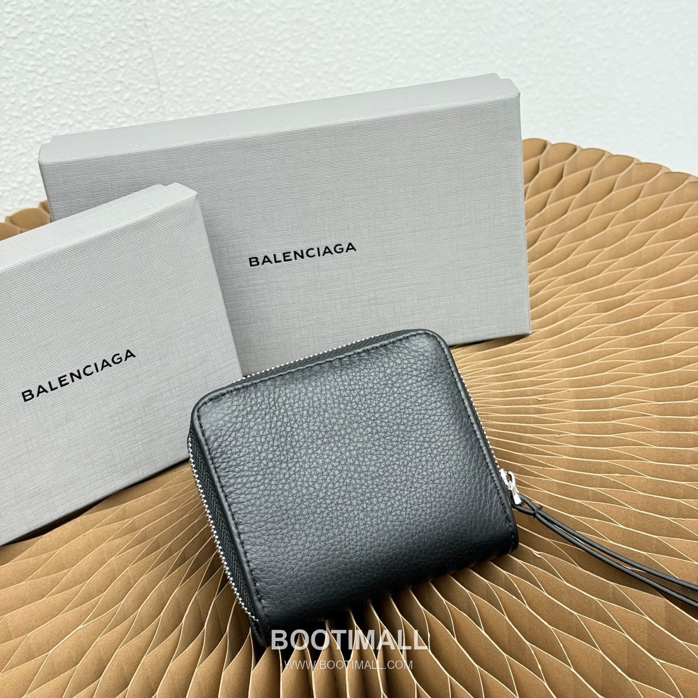 Balenciaga Cash Papier Mini Grained Calfskin Wallet 발렌시아가 캐시 파피에 미니 그레인드 카프스킨 11.5cm 3