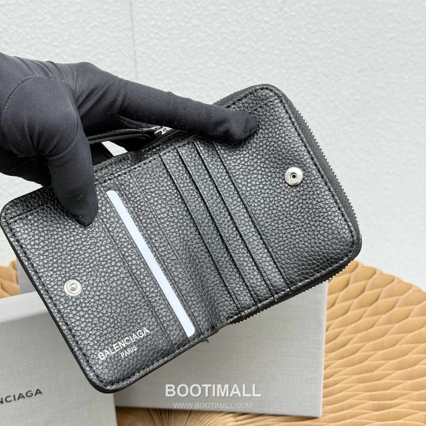 Balenciaga Cash Papier Mini Grained Calfskin Wallet 발렌시아가 캐시 파피에 미니 그레인드 카프스킨 11.5cm 6